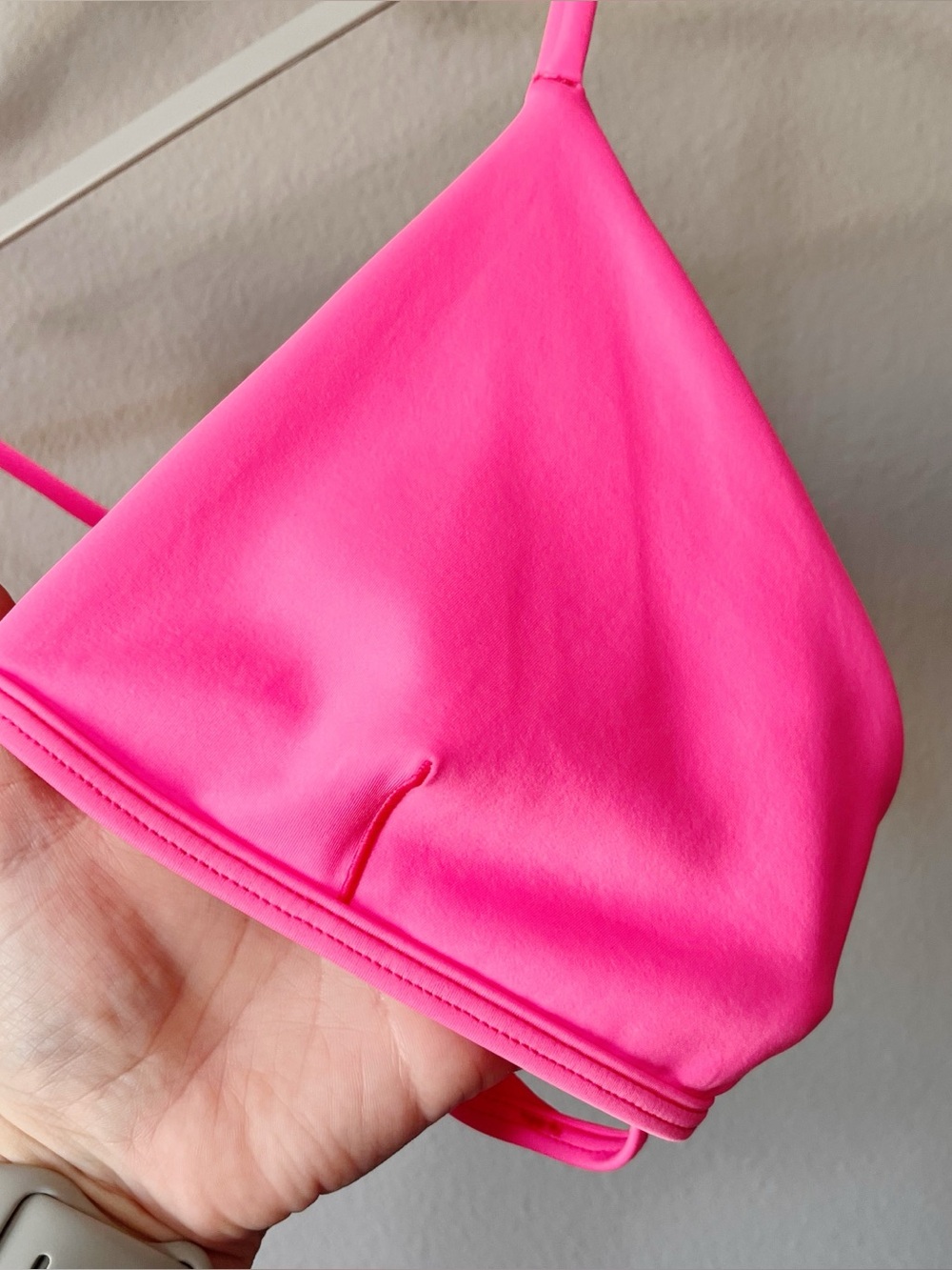 Left On Friday LOF Reef Bikini Swim Top Zinc Neon Pink A-C Cup Size Large Beach - Picture 7 of 11